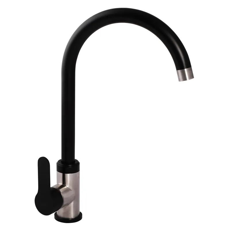 Смеситель для кухни Zerix LR74105B Черный (LL1206)