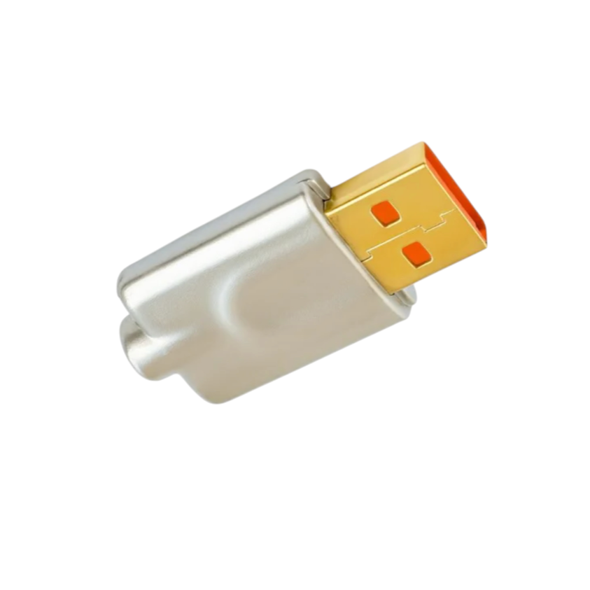 Штекер кабельный I-Taki USB-AM2Y тип А с 24К позолотой и металлическим корпусом 4 контакта 1 шт. (000049409_1)