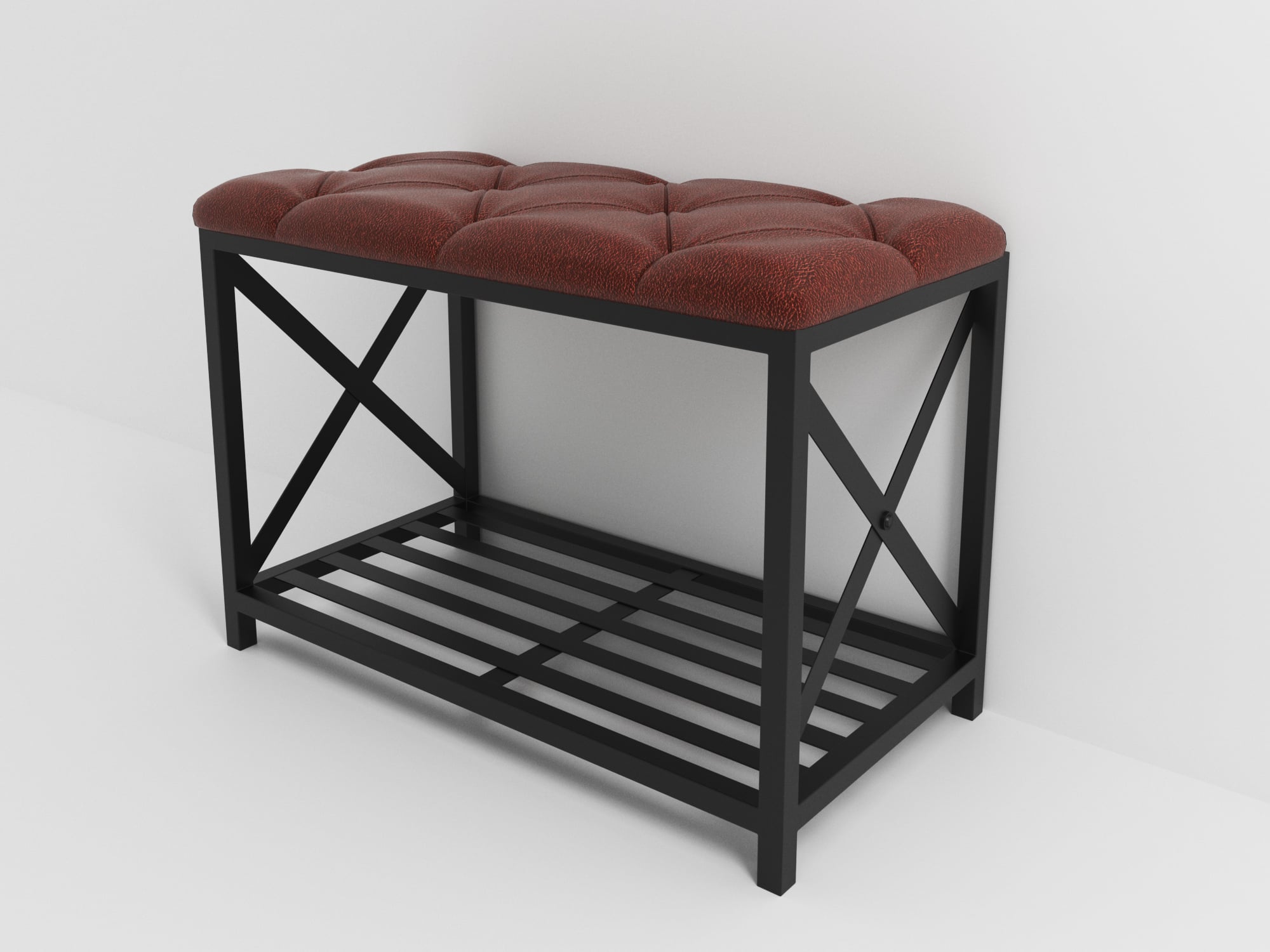 Пуф Шеффилд 05 Черный бархат/Родео