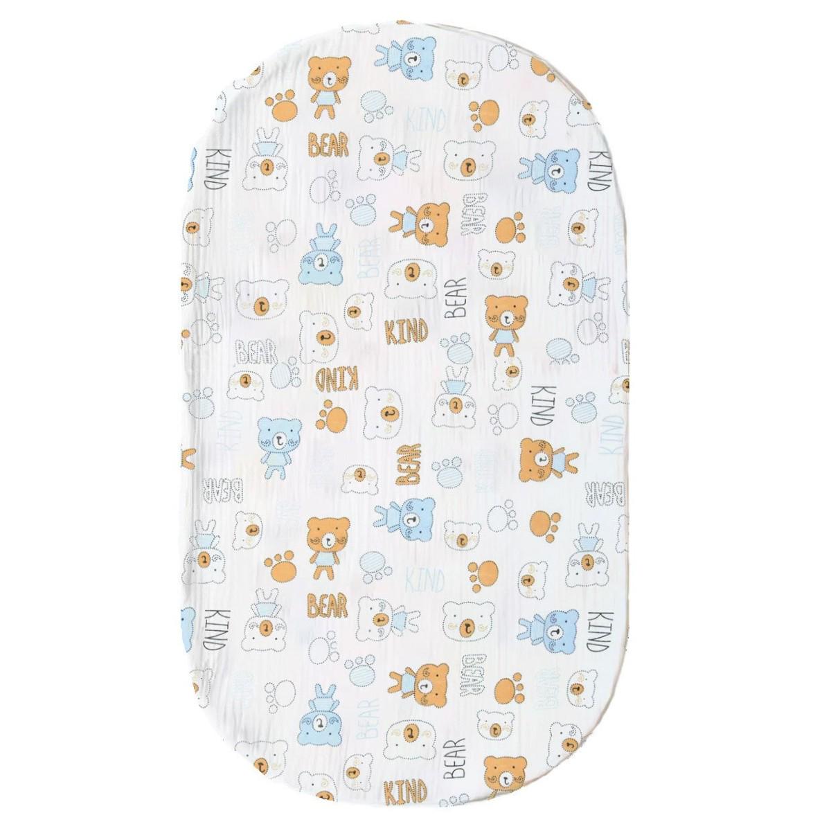 Простынь в детскую коляску на резинке Bimbo 80х45 см (99593)