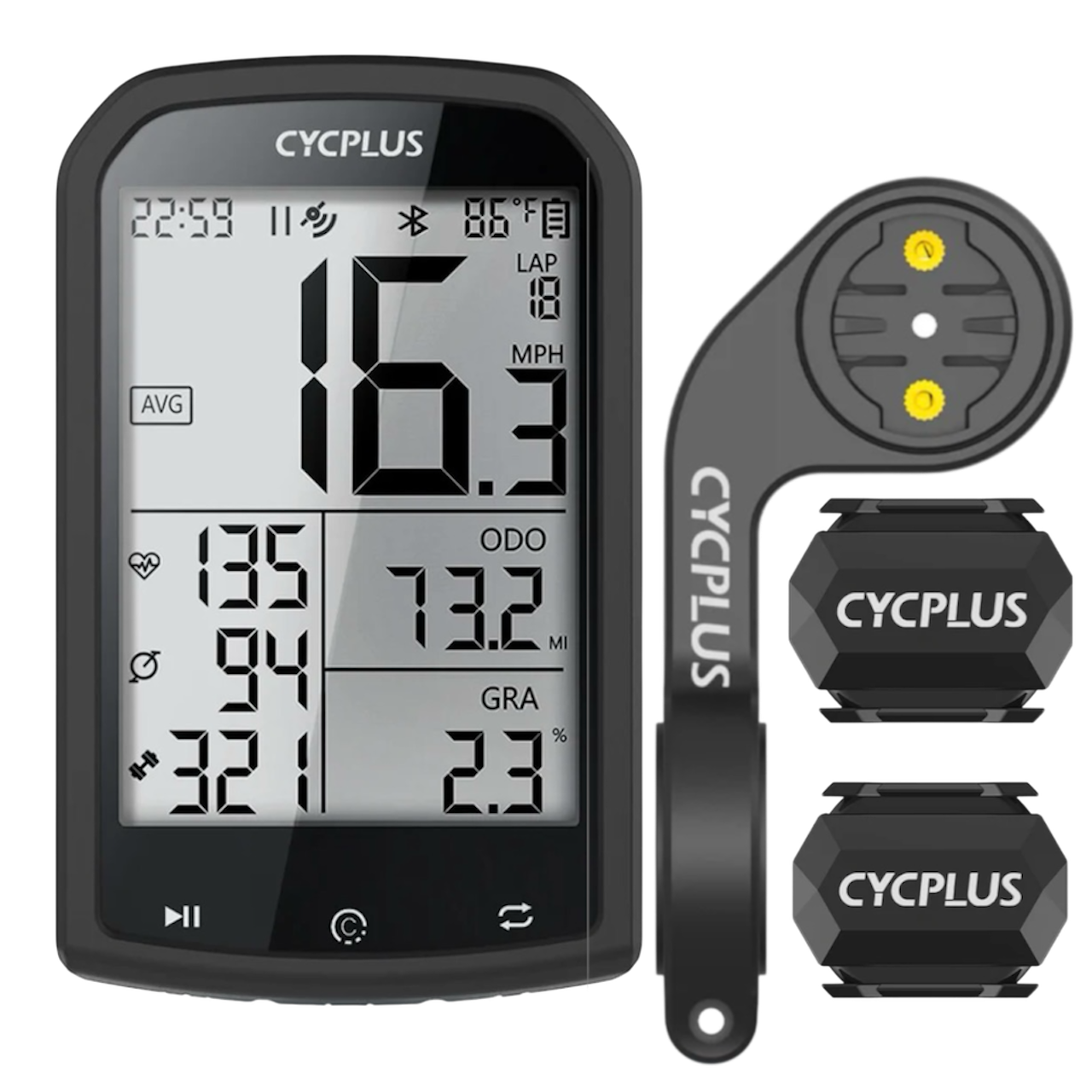 Велокомпьютер GPS CYCPLUS M1/C3x2/Z1 Bluetooth 5.0/ANT+ (2127660870)