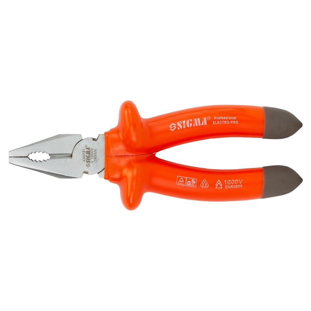 Плоскогубцы диэлектрические Sigma 180 мм 1000В (4344181)