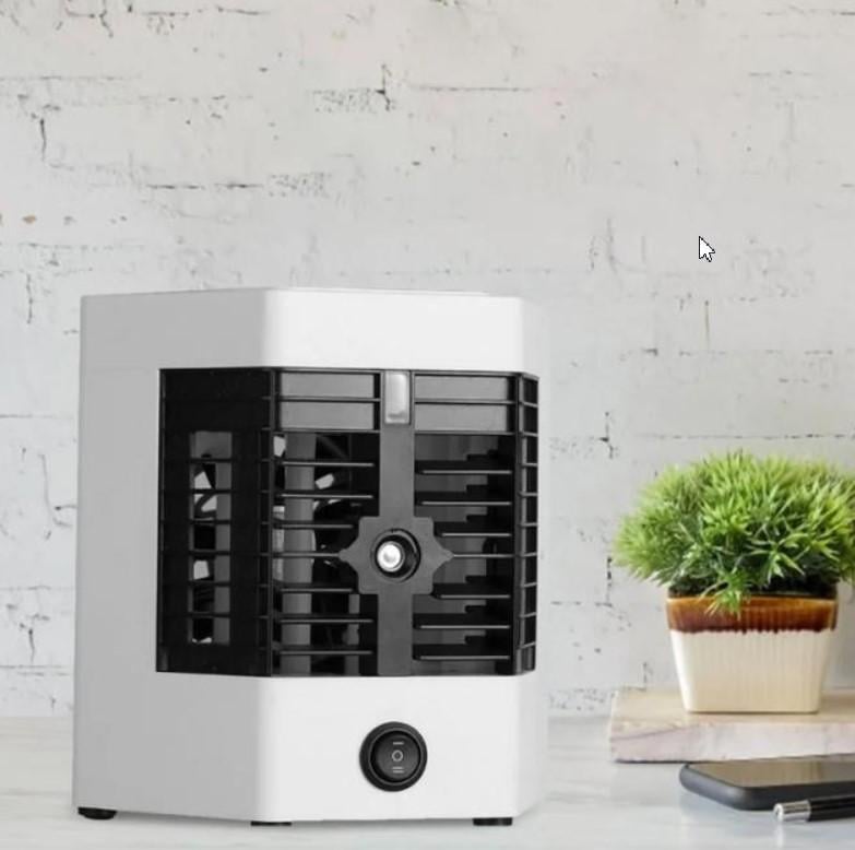 Кондиционер мини портативный увлажнитель воздуха/охладитель 3в1 от сети USB (EE01835)