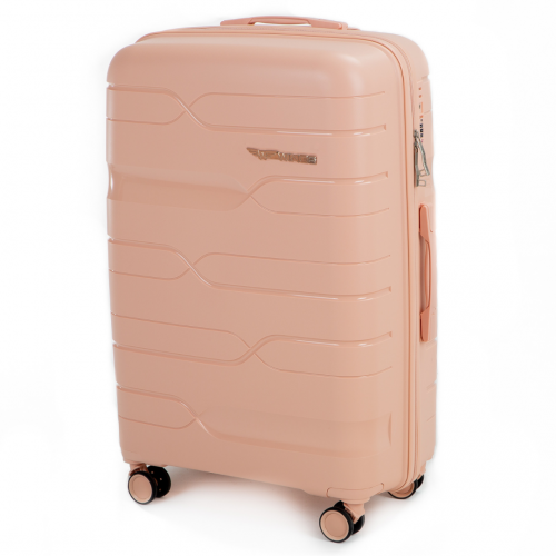 Валіза пластикова Wings PP08 середня Рожевий - фото 1 Валіза пластикова Wings PP08 середня Рожевий - фото 1