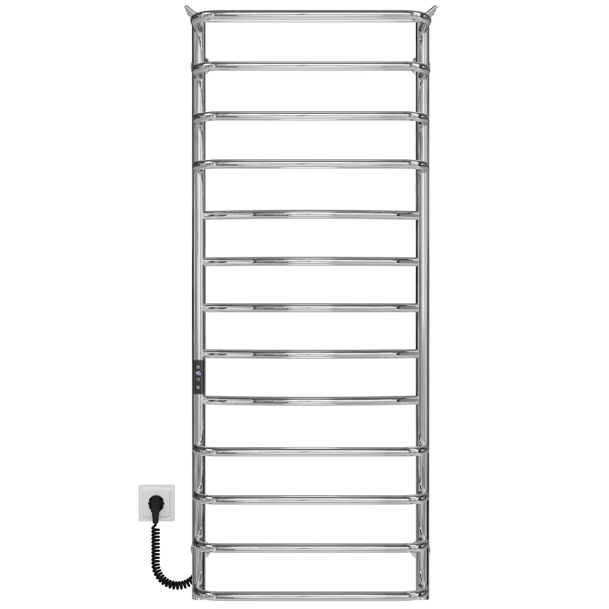 Полотенцесушитель электрический Deffi Юность П13 JD03 левое подключение нержавеющая сталь 500х1300 мм Хром (C.YU.130.50.13.E.C.L.1)