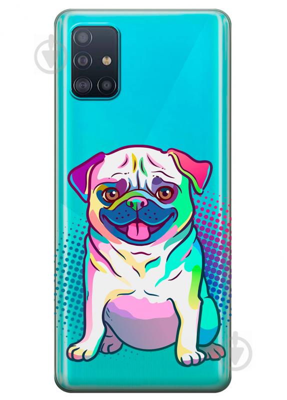 Прозрачный силиконовый чехол iSwag для Samsung Galaxy A51 с рисунком - Мопс (KS3185) Прозрачный силиконовый чехол iSwag для Samsung Galaxy A51 с рисунком - Мопс (KS3185)