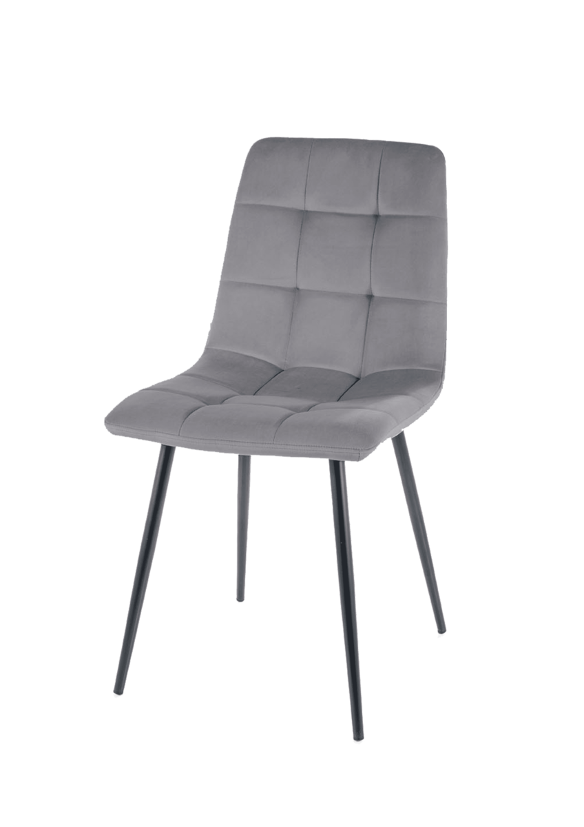 Стул для гостиной Intarsio MIA Черный/Серый (26525575)