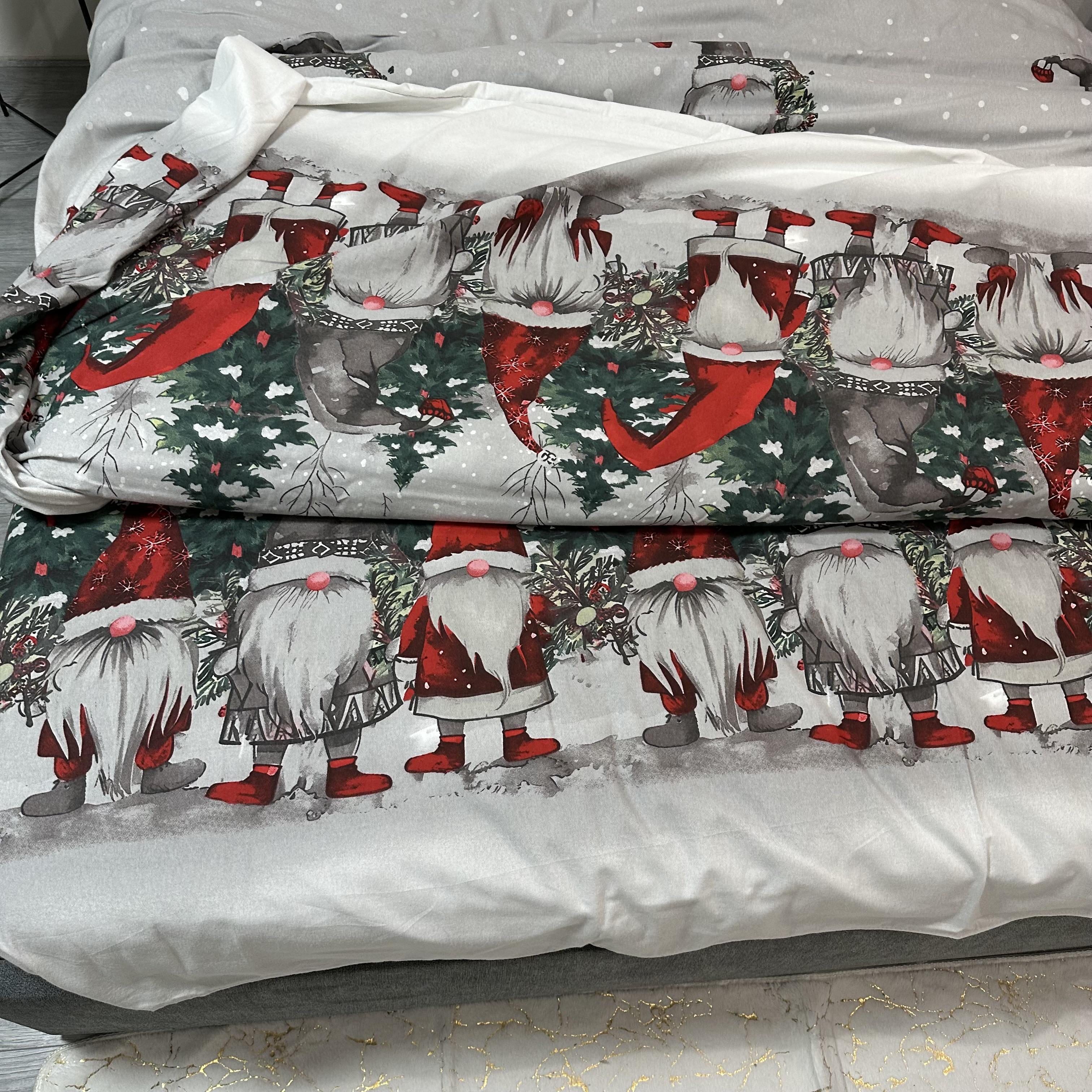 Комплект постільної білизни байкова Зимовий євро Сірий (байка 2-3) - фото 6 Комплект постільної білизни байкова Зимовий євро Сірий (байка 2-3) - фото 6