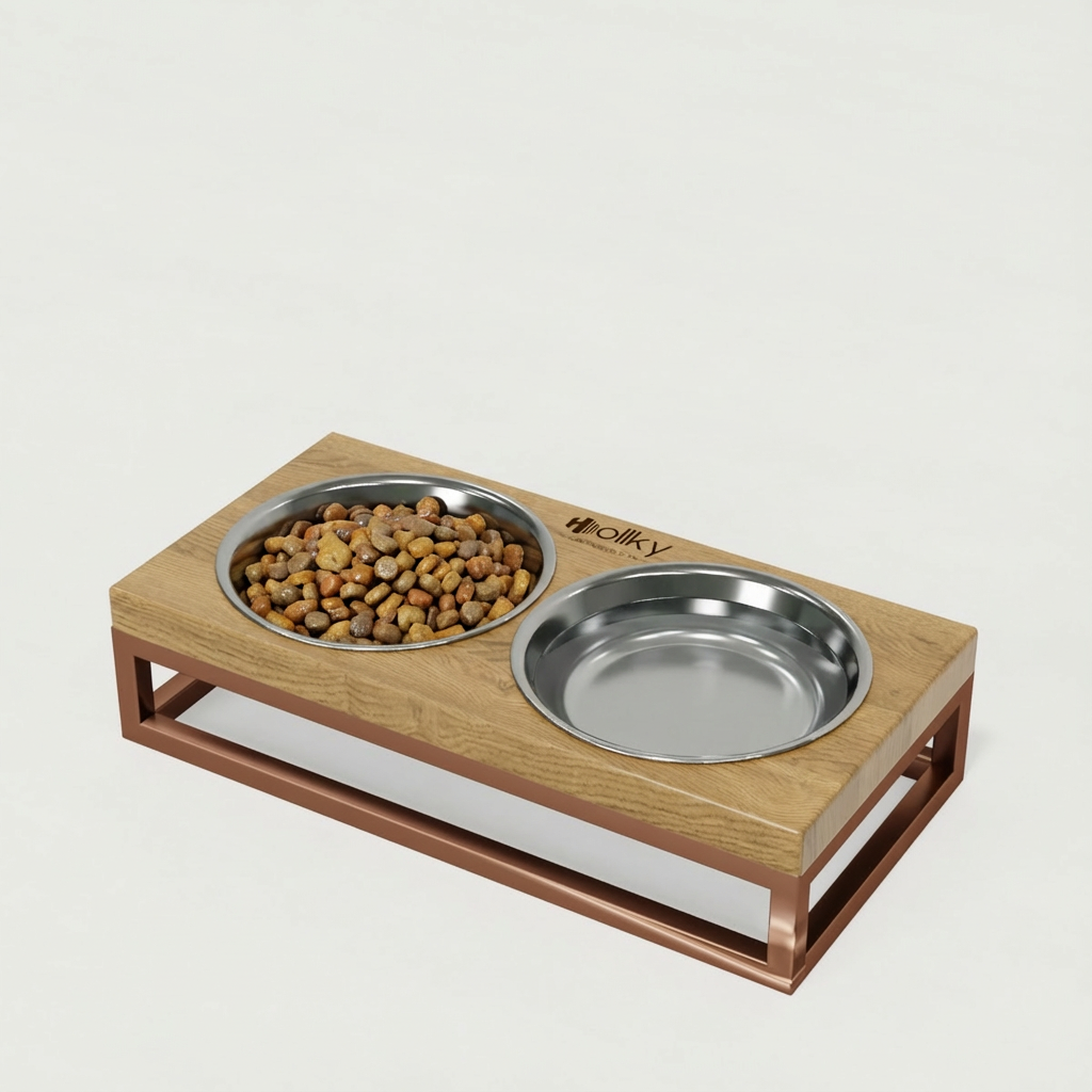 Миски на подставке для маленьких собак и котов Hollky Base XS 2х0,25 л (BXS-28145-GLNT)