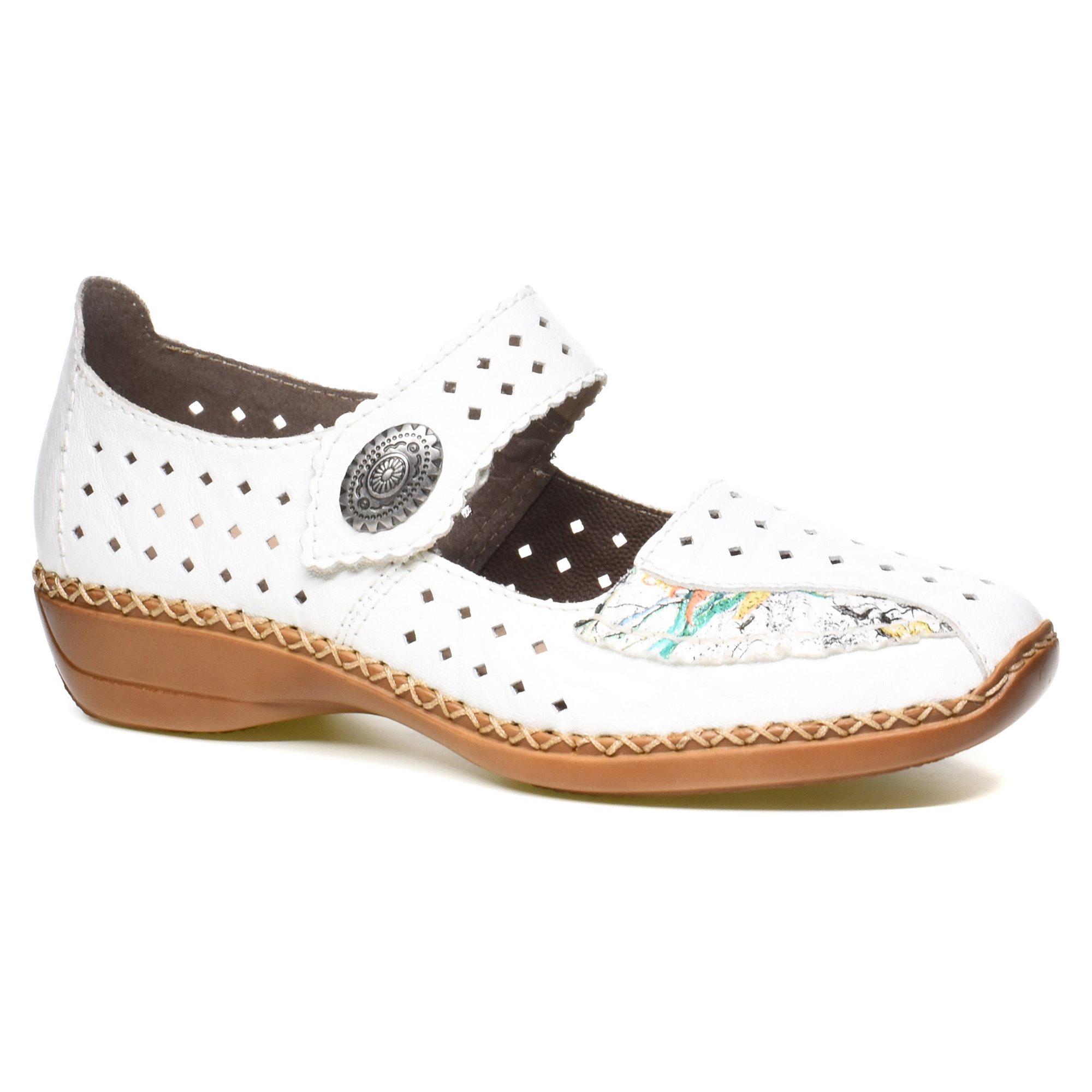 Туфли женские весенние Rieker р. 39 Белый (089087-39)