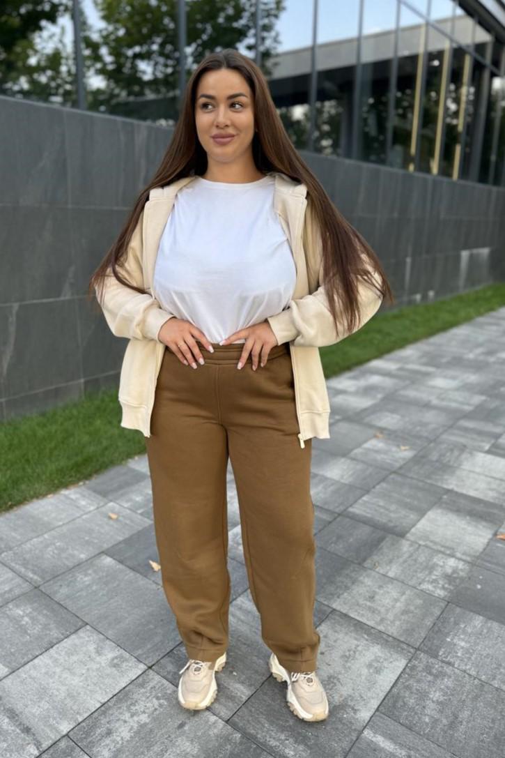 Брюки женские с начесом XXL Койот (М203.4) Брюки женские с начесом XXL Койот (М203.4)