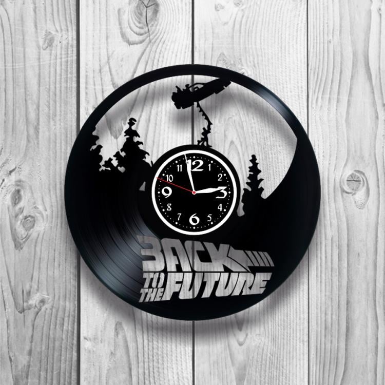 Часы настенные Назад в будущее 0519 из виниловой пластинки