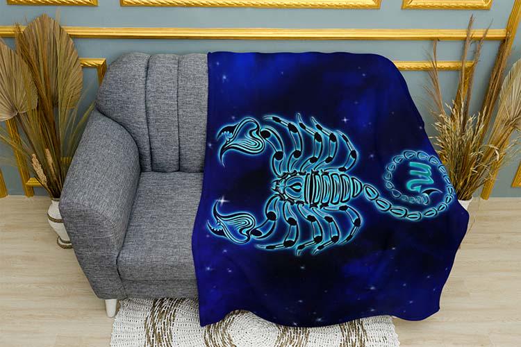 Плед Scorpio Zodiac Signs плюш двухслойный 135х150 см (114555-2)