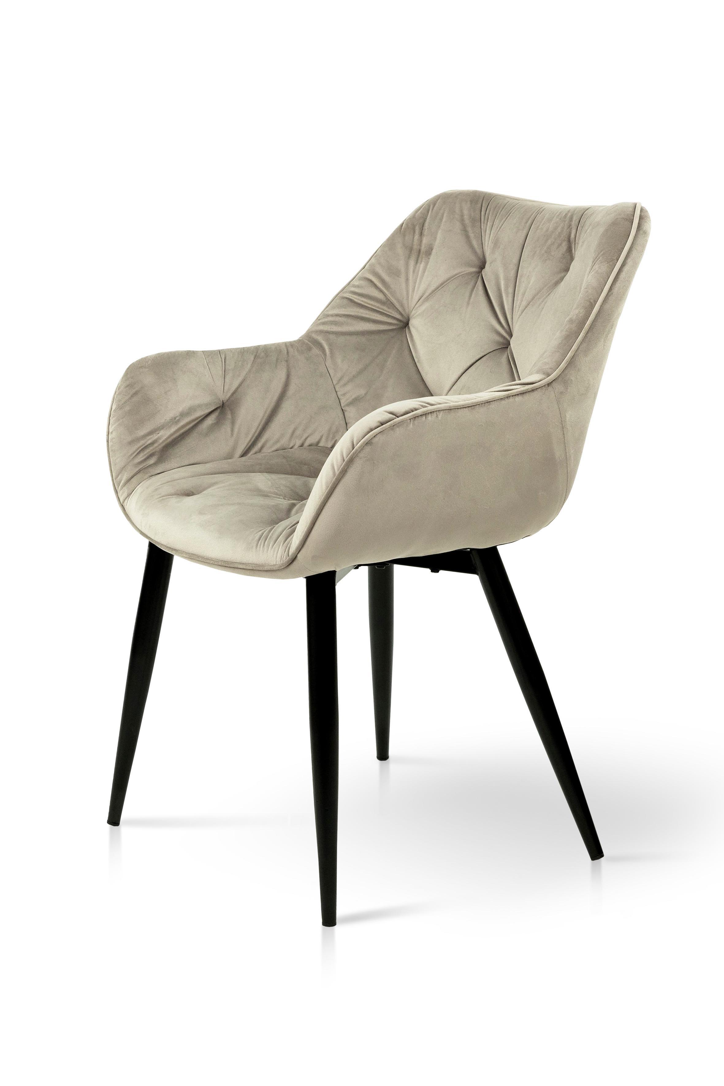 Стілець для кухні та вітальні ГРЕЙС Парадіз 580х870х570 мм Чорний/Пісочний (GAА0055038) - фото 3 Стілець для кухні та вітальні ГРЕЙС Парадіз 580х870х570 мм Чорний/Пісочний (GAА0055038) - фото 3