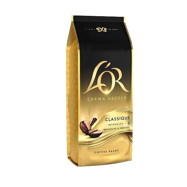 Кофе в зернах L`OR Crema Absolute Classic 1 кг ящик 4 кг (optj1000047611)