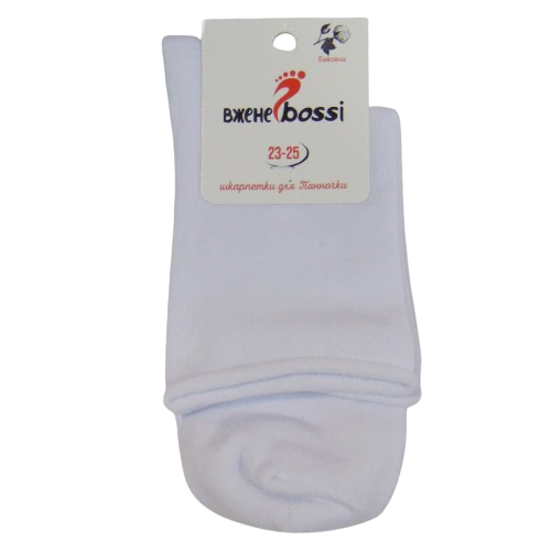 Шкарпетки без гумки Вжене bossi р. 23-25 ​​Білий (2181702726)