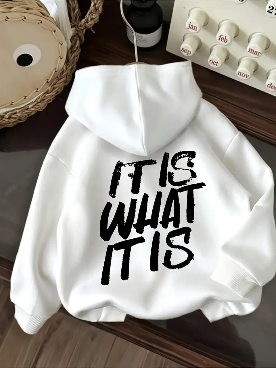 Худи женское с принтом Pin-000-2722 XXXL Белый (2700321901)