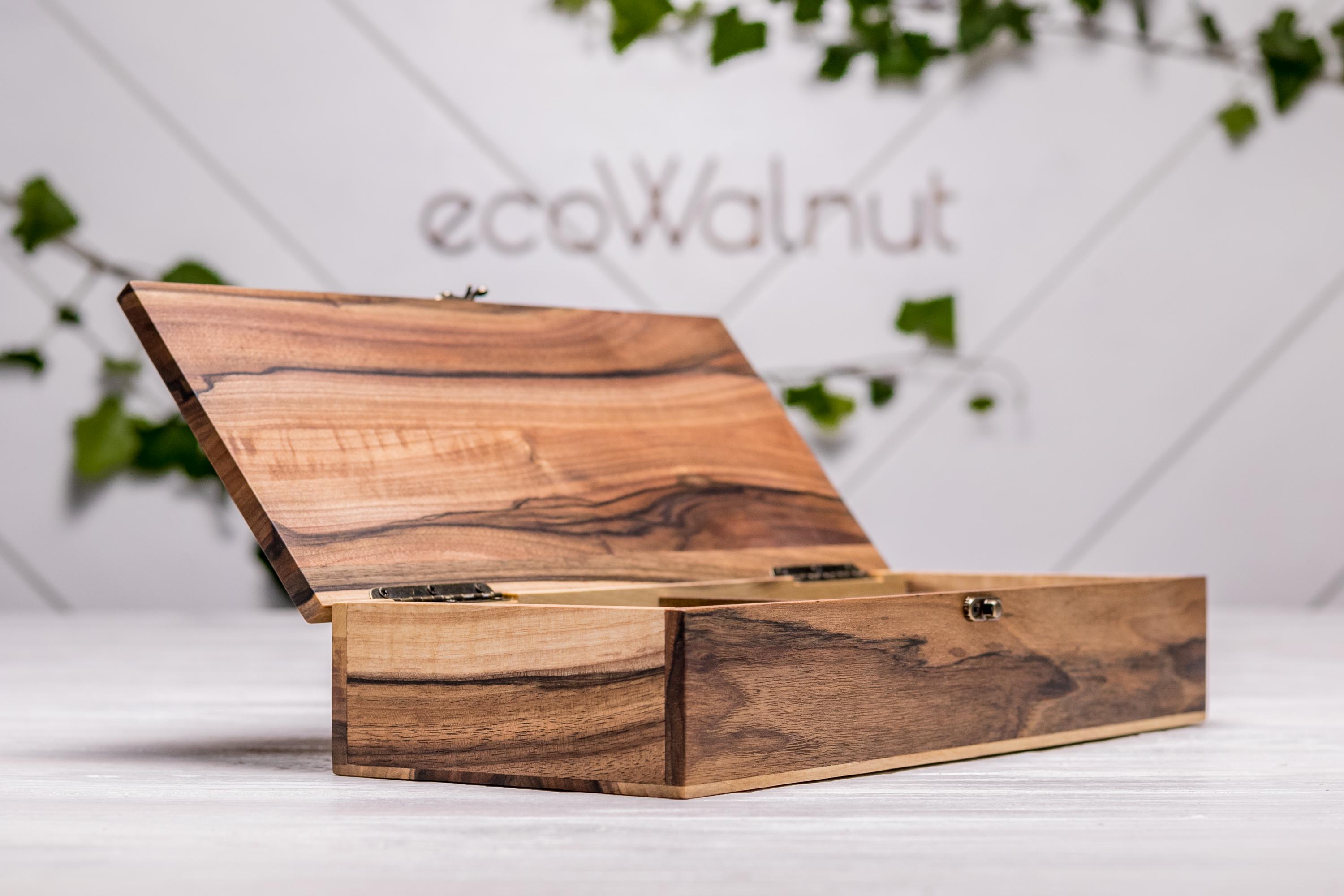 Футляр EcoWalnut із дерева для 4 пар окулярів з логотипом (EB-15.6) - фото 11