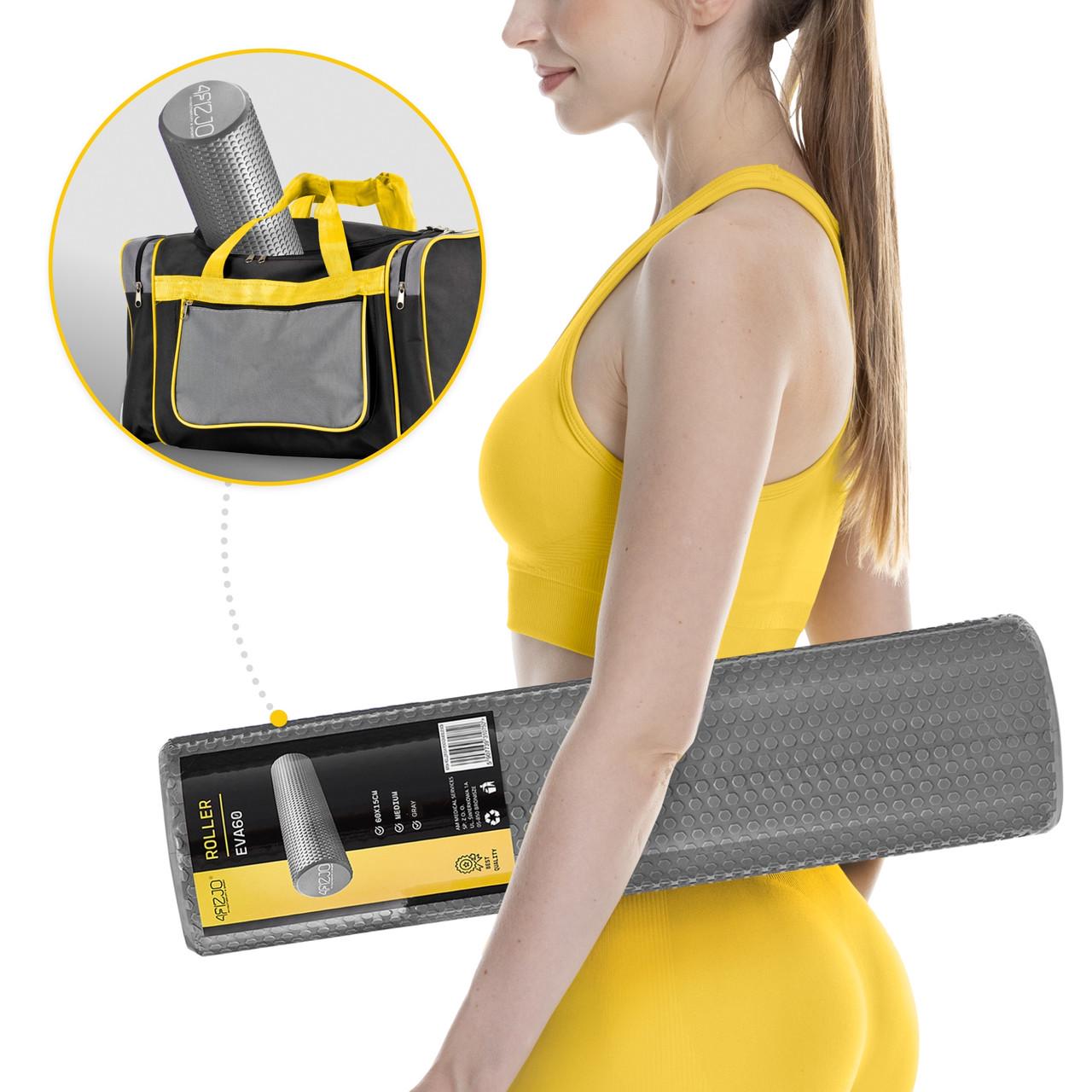 Масажний ролик 4fizjo CARE+ EVA 60x15 см Grey (P-5907739314406) - фото 5 Масажний ролик 4fizjo CARE+ EVA 60x15 см Grey (P-5907739314406) - фото 5