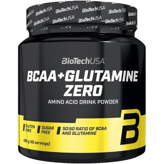 Амінокислота BCAA для спорту BioTechUSA BCAA + Glutamine Zero 480 г 40 порцій Lemon