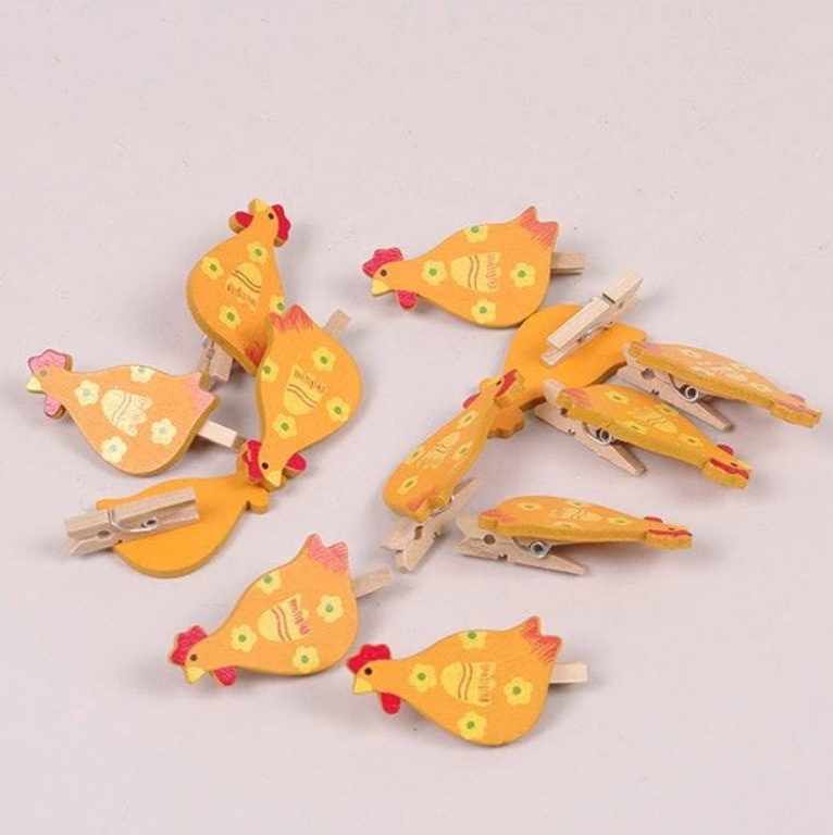 Декор на прищепке Курочка (22531)