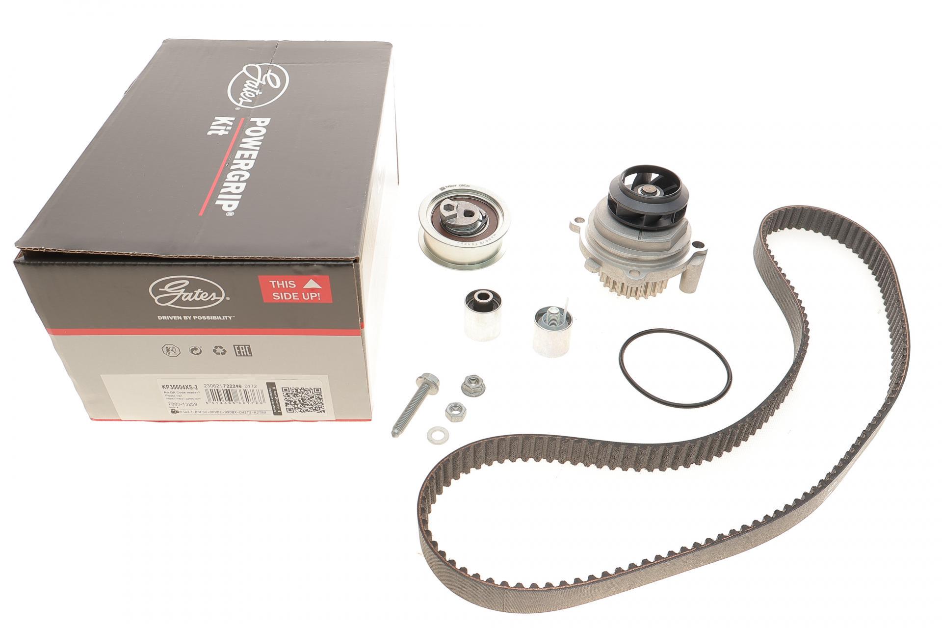 Комплект ГРМ и помпа GATES Audi A3/Skoda Octavia/VW Golf 2.0FSI 04-10 (KP35604XS-2)