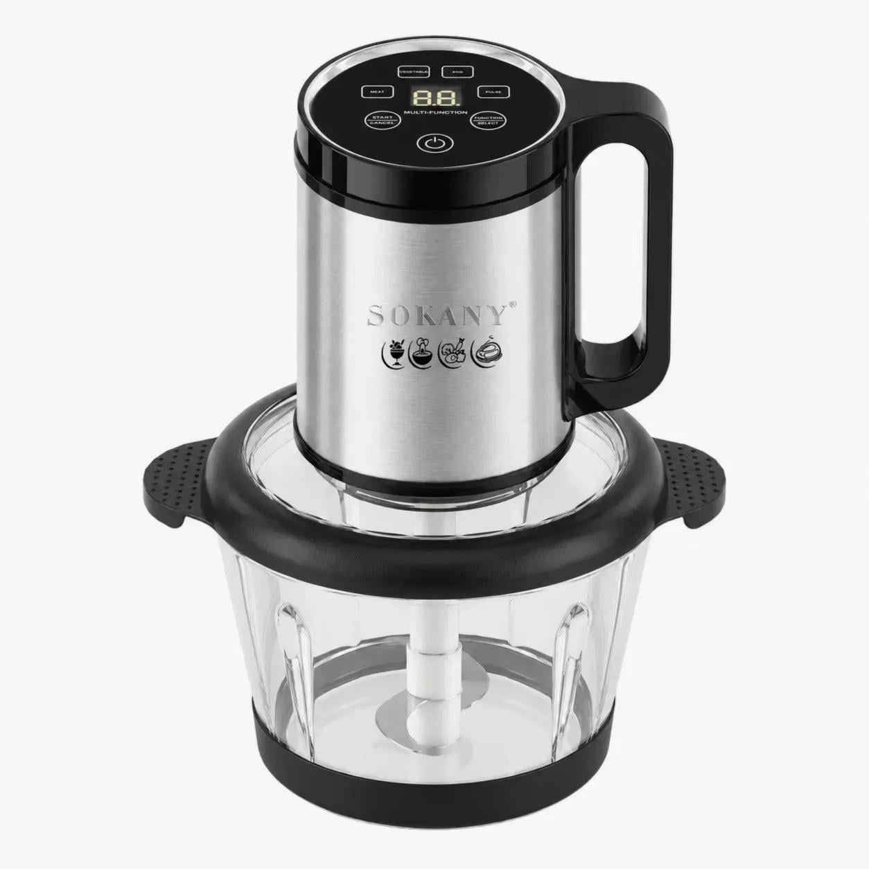 Чоппер-мясорубка Sokany SK-06027 600 Вт стеклянная чаша 3 л Чоппер-мясорубка Sokany SK-06027 600 Вт стеклянная чаша 3 л