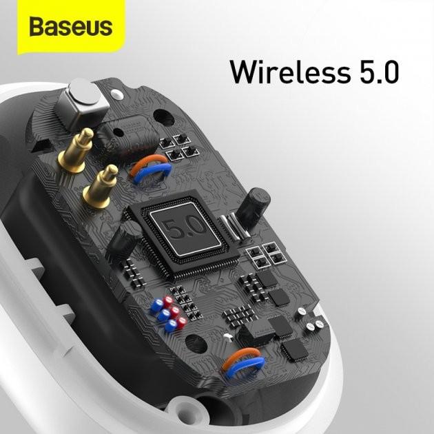 Наушники беспроводные Baseus Encok True Wireless Earphones WM01 Plus NGWM01P-02 White - фото 12