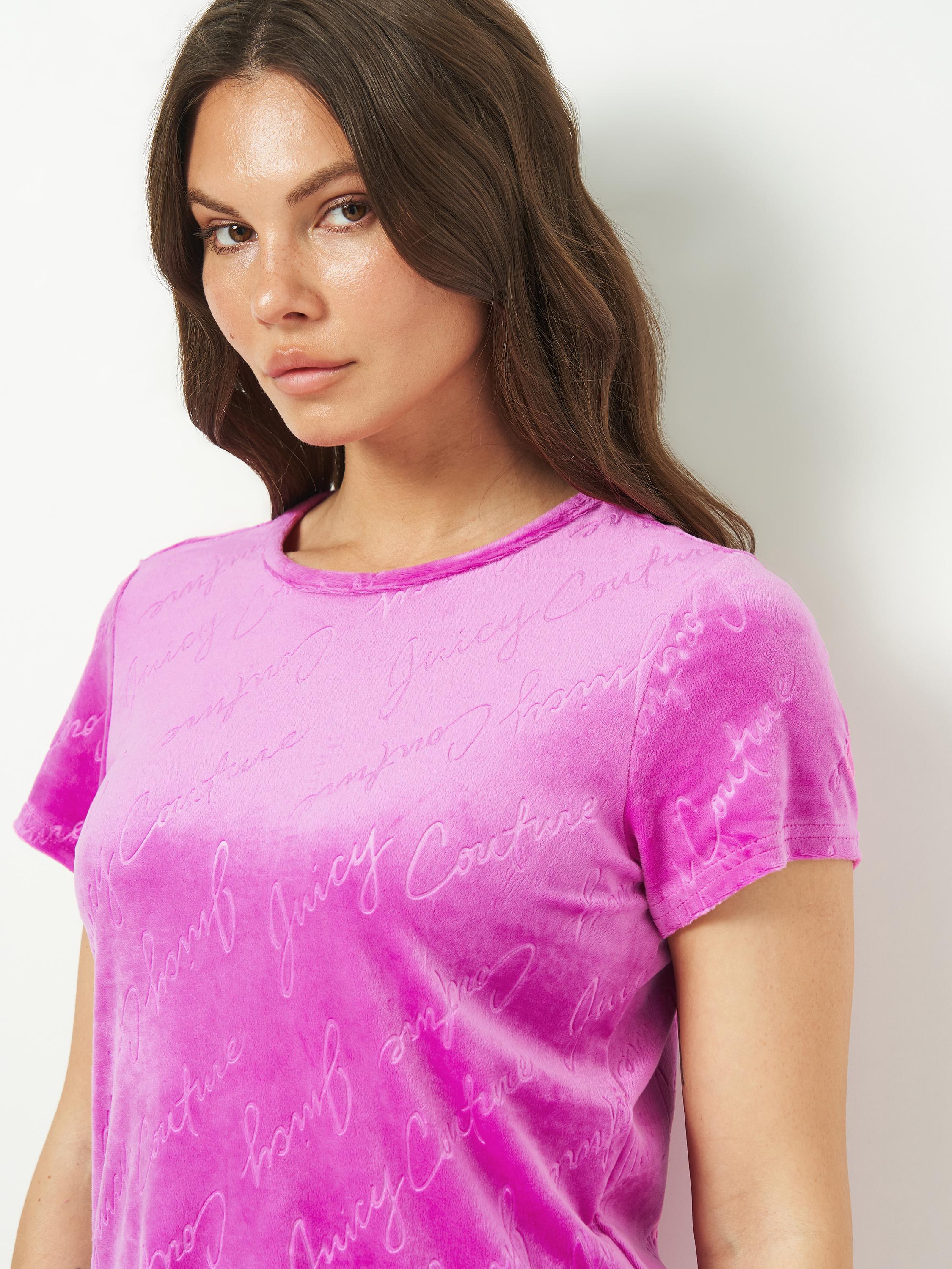 Пижама женская велюровая FS Juicy футболка/шорты з принтом M Pink (7626) - фото 5 Пижама женская велюровая FS Juicy футболка/шорты з принтом M Pink (7626) - фото 5