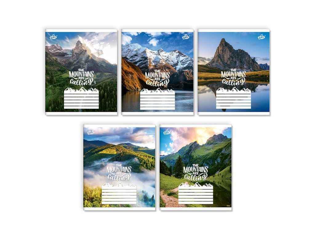 Тетрадь в линию Бріск 96 л. 10 шт. ТВ-17 №2481 Горы зовут (1065756)