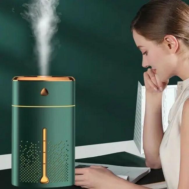 Зволожувач повітря Fog Humidifier 8496 Green/Gold (020059) - фото 2