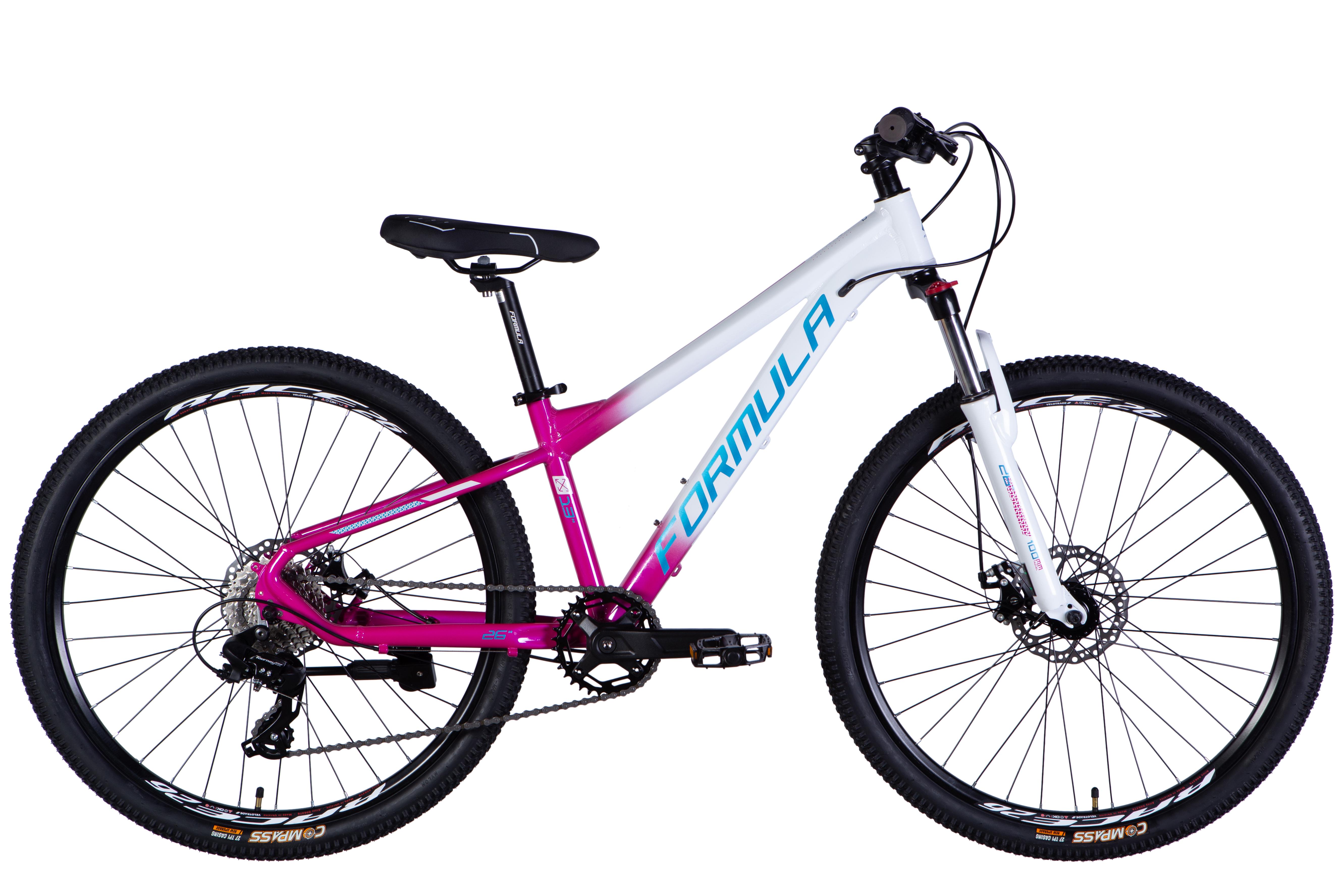 Велосипед Formula F-1 DD CS 2025 Al 26«/13» Белый/Розовый (50000394) - фото 1 Велосипед Formula F-1 DD CS 2025 Al 26«/13» Белый/Розовый (50000394) - фото 1