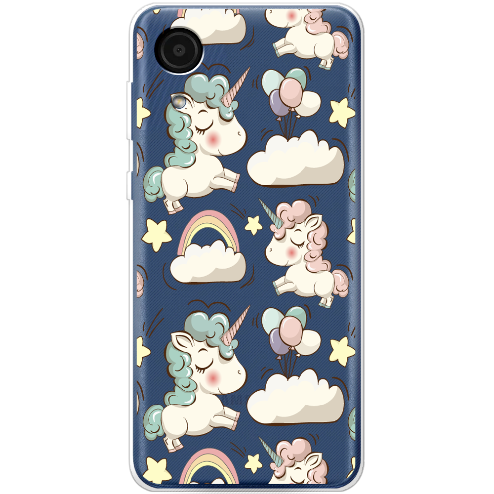 Чохол BoxFace Samsung Galaxy A03 Core (A032) Unicorns Прозорий силікон (43939-cc2-43939)