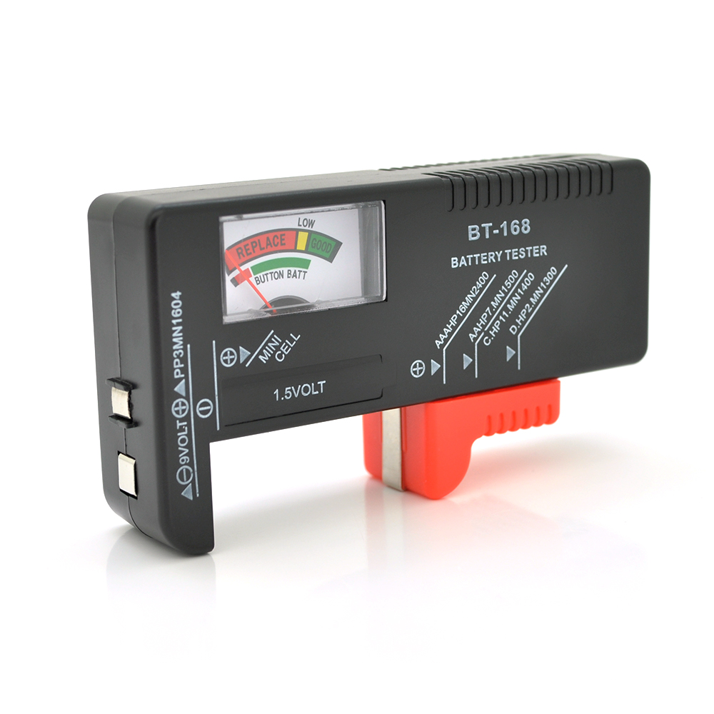 Тестер емкости для батарей VOLTRONIC BT-168 AA/AAA/D/C/9V 11х6х2,5 см (YUT_V2461)