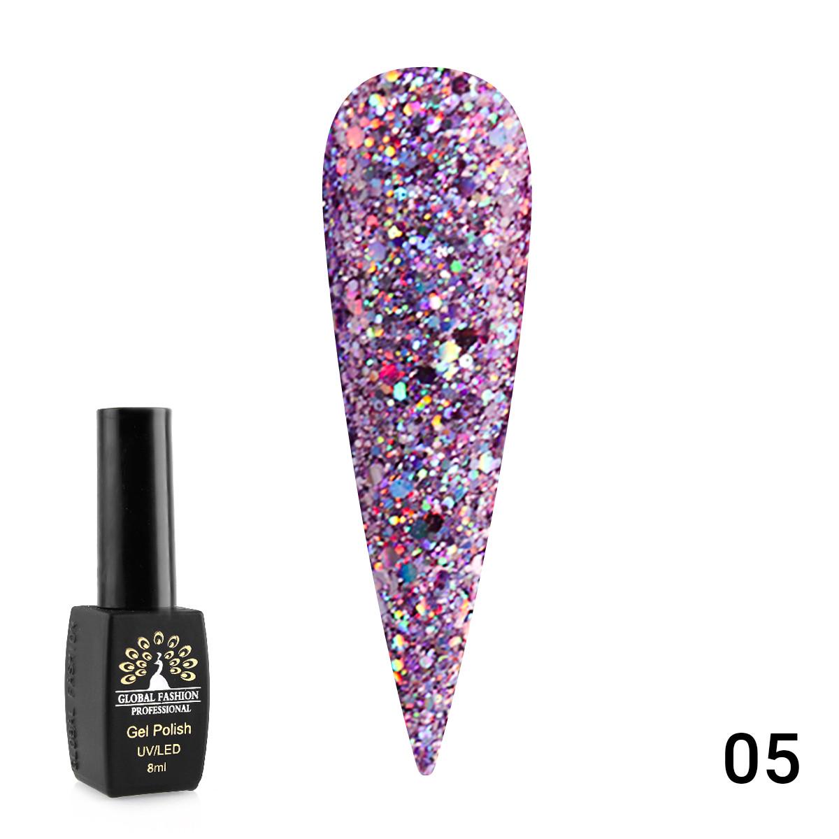 Гель-лак Diamond Ball Global Fashion № 05 8 мл Гель-лак Diamond Ball Global Fashion № 05 8 мл