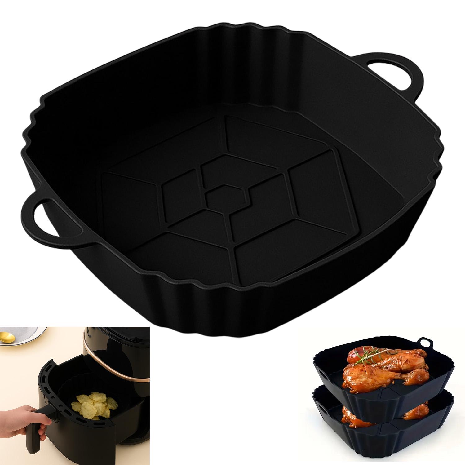 Форма силіконова для печі квадратна 20х20 см Чорний (26644920) - фото 6 Форма силіконова для печі квадратна 20х20 см Чорний (26644920) - фото 6