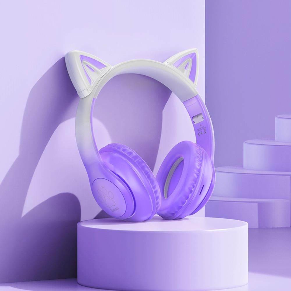 Гарнітура безпровідна Hoco W42 Cat Ear Violet (29caa1-2030712) - фото 2