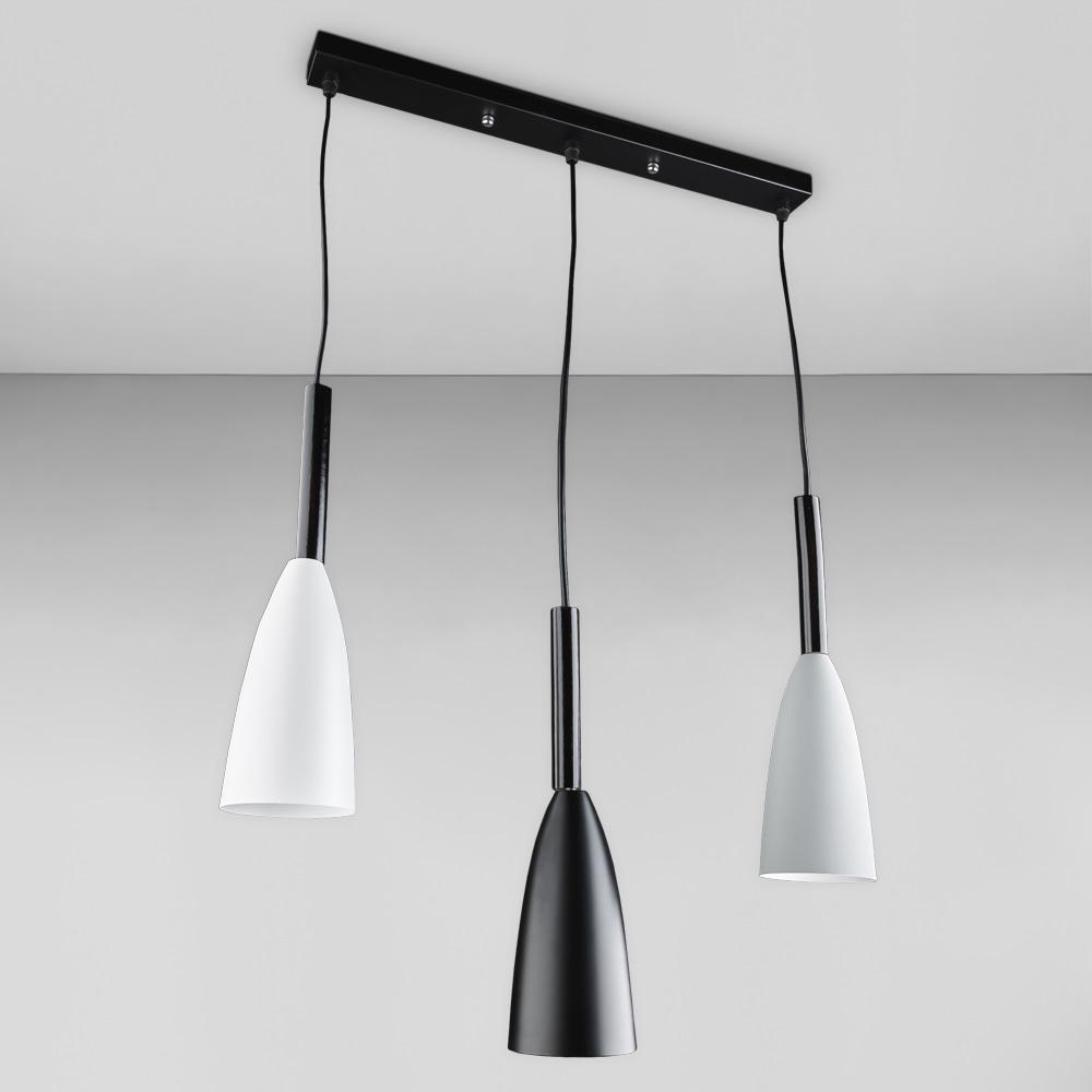 Люстра підвісна Light House DL-19110/3 Чорний/Білий/Сірий (77881)