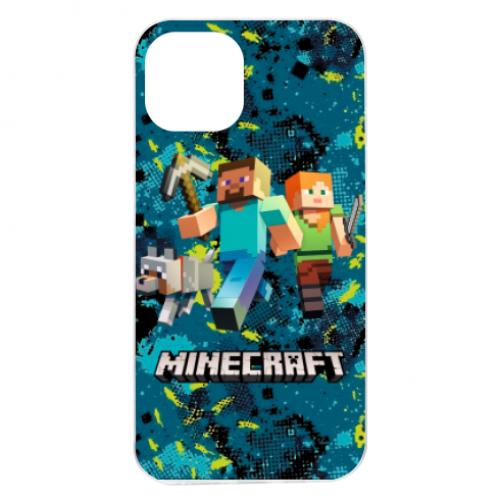 Чехол для iPhone 13 Minecraft Steve Alex And Dog (9259725-46-134799)