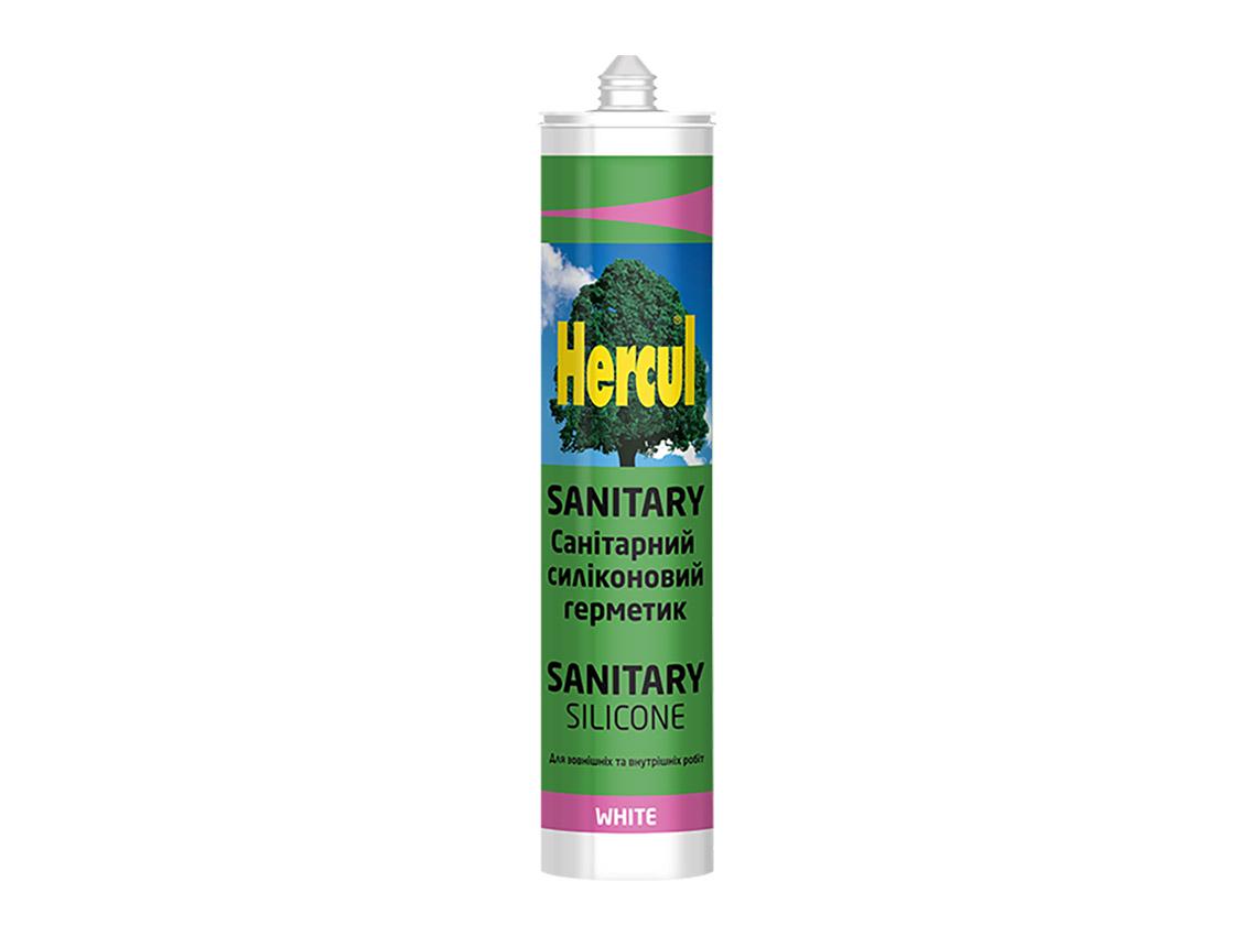 Герметик санітарний силіконовий HERCUL SANITARY 280 мл