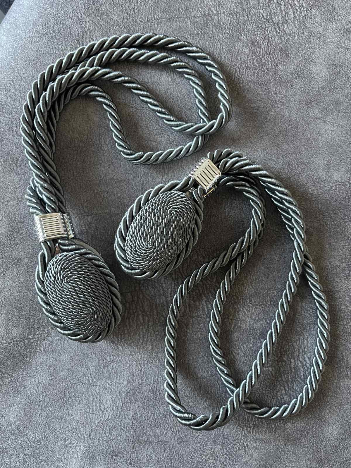 Магнит для штор Джут 2 шт. Серый (1074-3)