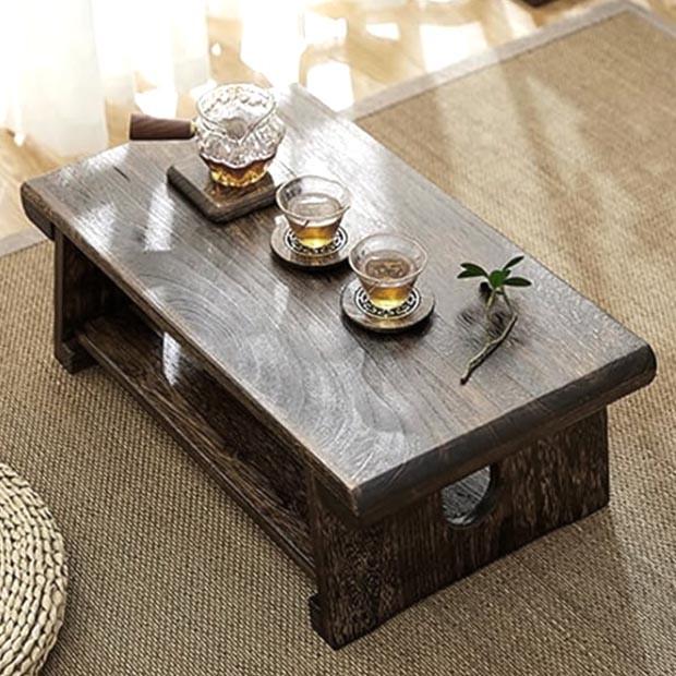 Столик для медитації з дерева Балера 70х35х28 см Мокко (МДТ-7035280910)