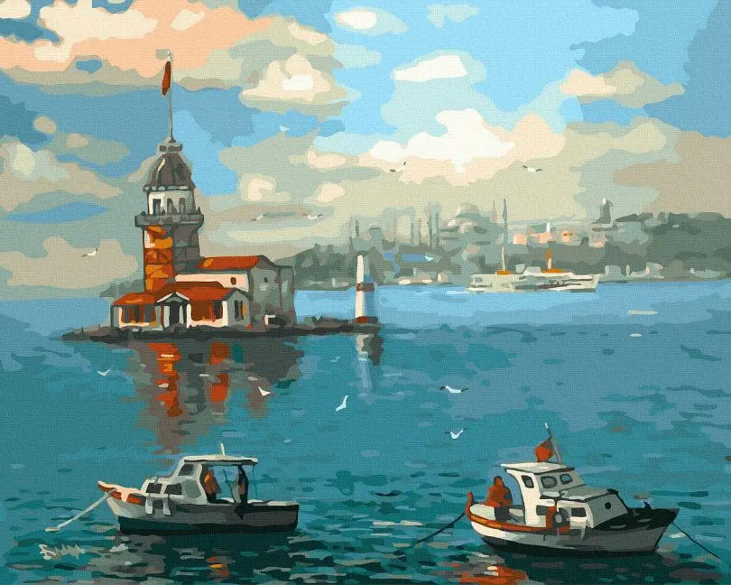 Картина по номерам Brushme На рейде 40x50 см (BRM45791)