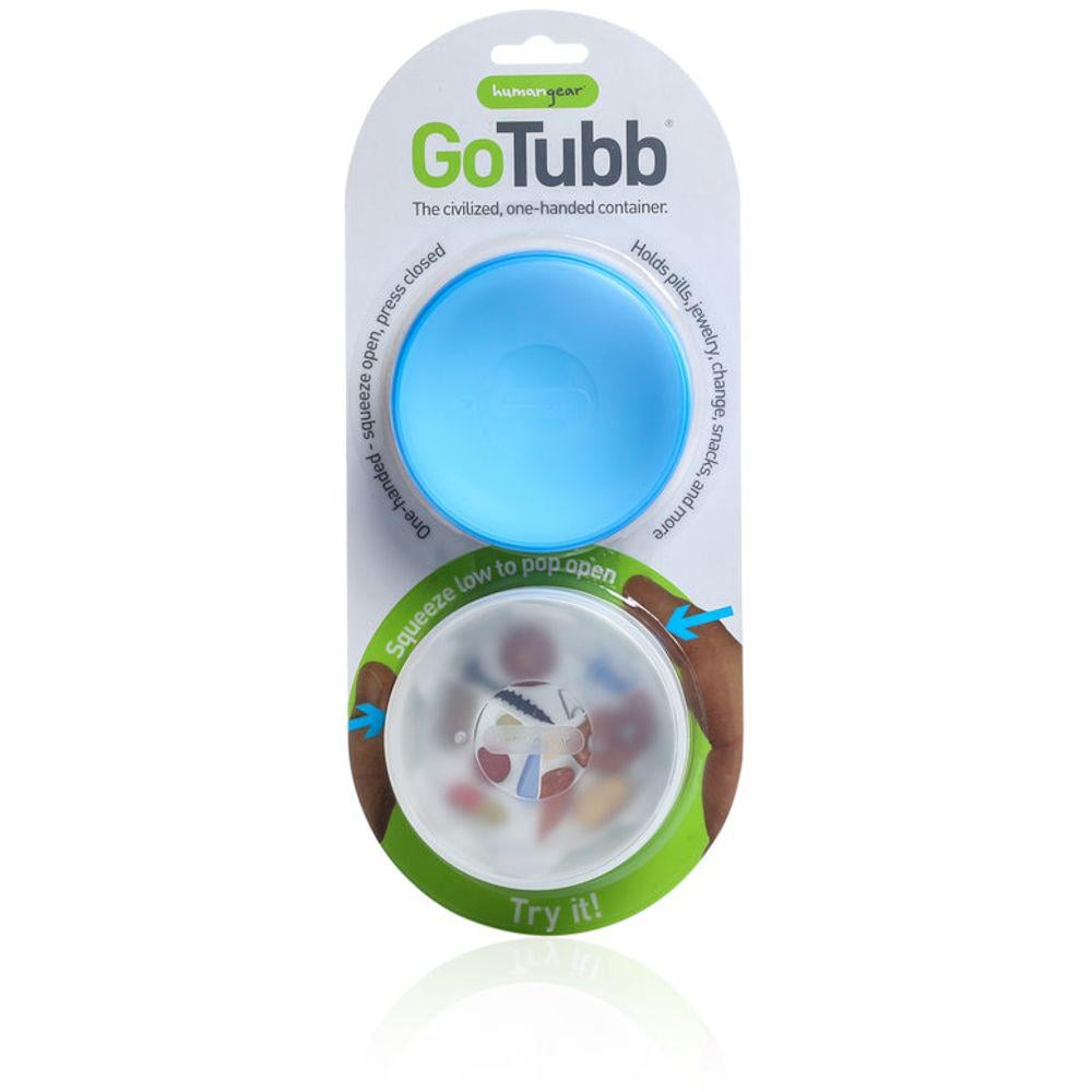 Набір контейнерів Humangear GoTubb 2-Pack Large Clear/Blue (1054-022.0049)