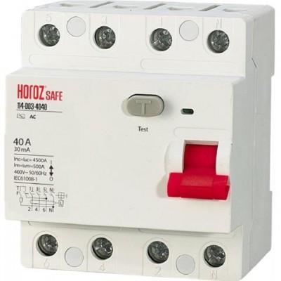 Автомат дифференциальный SAFE 40 А 4P (10412295)