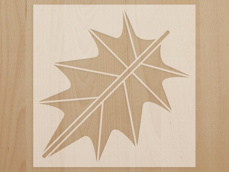 Трафарет многоразовый для стен Лист 1 мм пластик 300х300 мм