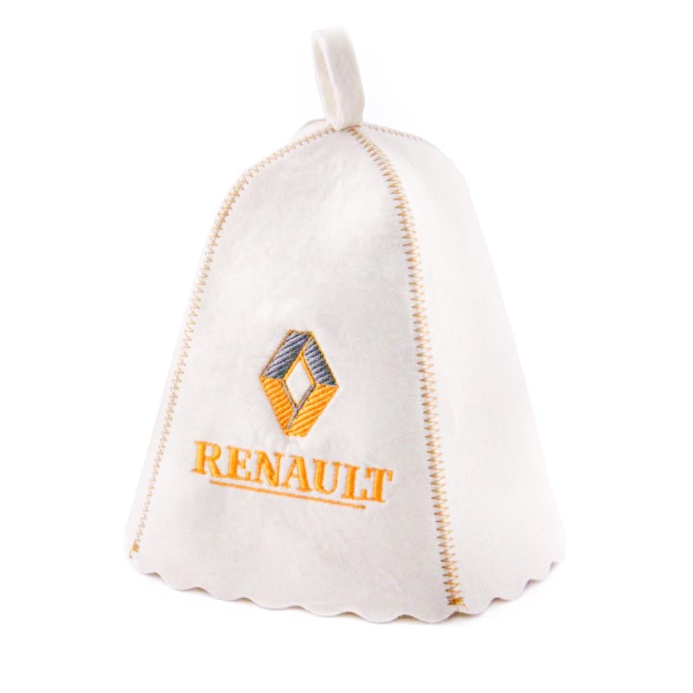Банная шапка Luxyart "Renault" натуральный войлок Белый (LA-192) Банная шапка Luxyart "Renault" натуральный войлок Белый (LA-192)