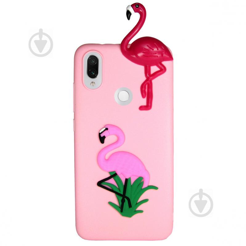 Чехол Cartoon 3D Case для Xiaomi Redmi 7 Фламинго (hub_mtmo18947)