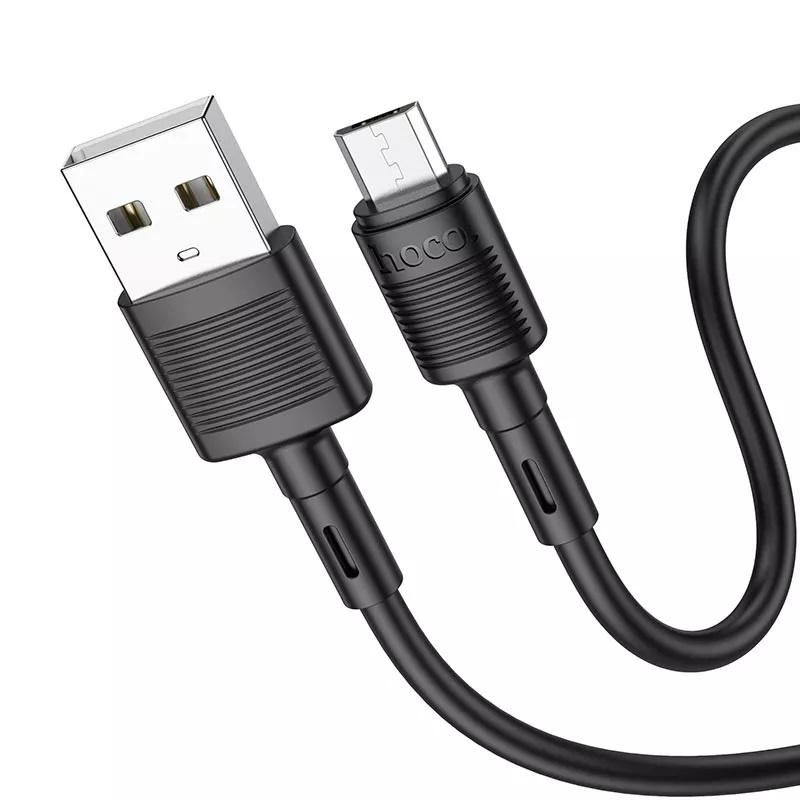 Кабель Hoco Micro USB Victory X83 1 м Black (9822958) - фото 3