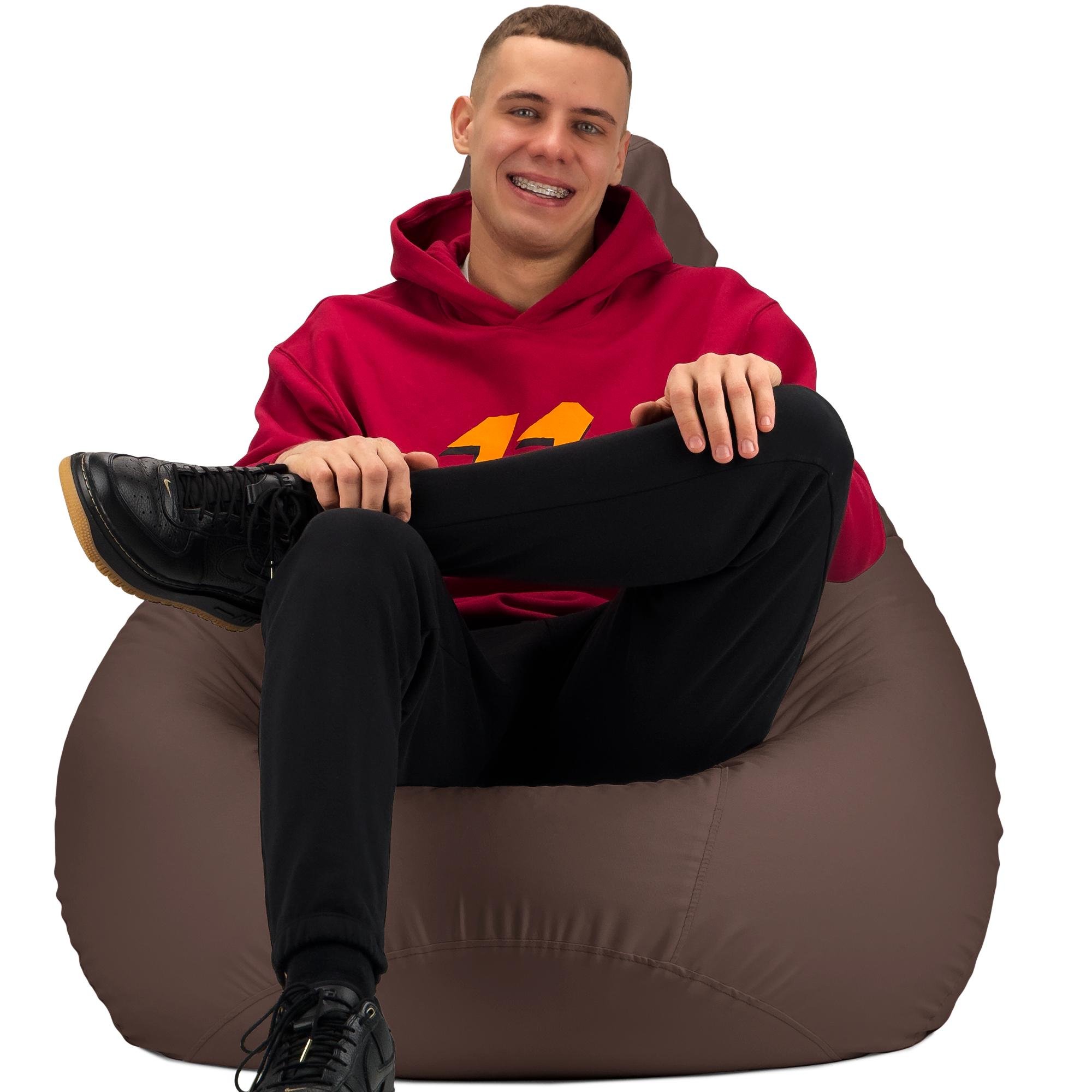Кресло-мешок Студия Комфорта Груша оксфорд флекс 150х100 см Коричневый (9012313) - фото 3